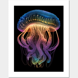 Glowing Jellyfish Posters and Art